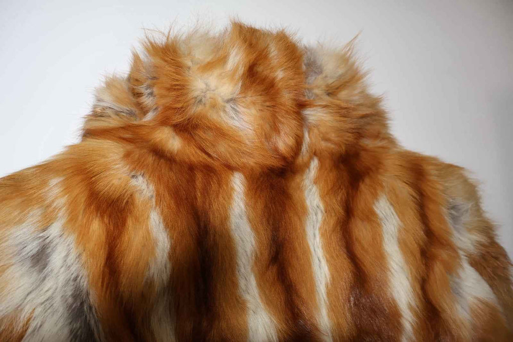 UNIQUE And FABULOUS Full Length Vintage Red Fox Fur Coat Real Fur Size Medium 87