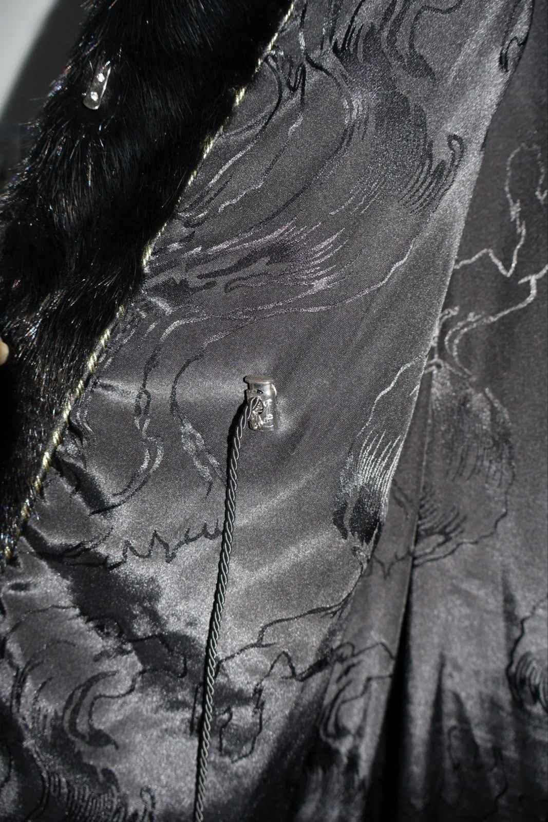 INCREDIBLE Kopenhagen Furs Real Fur Rex Rabbit dyed  Chinchilla And Mink Black