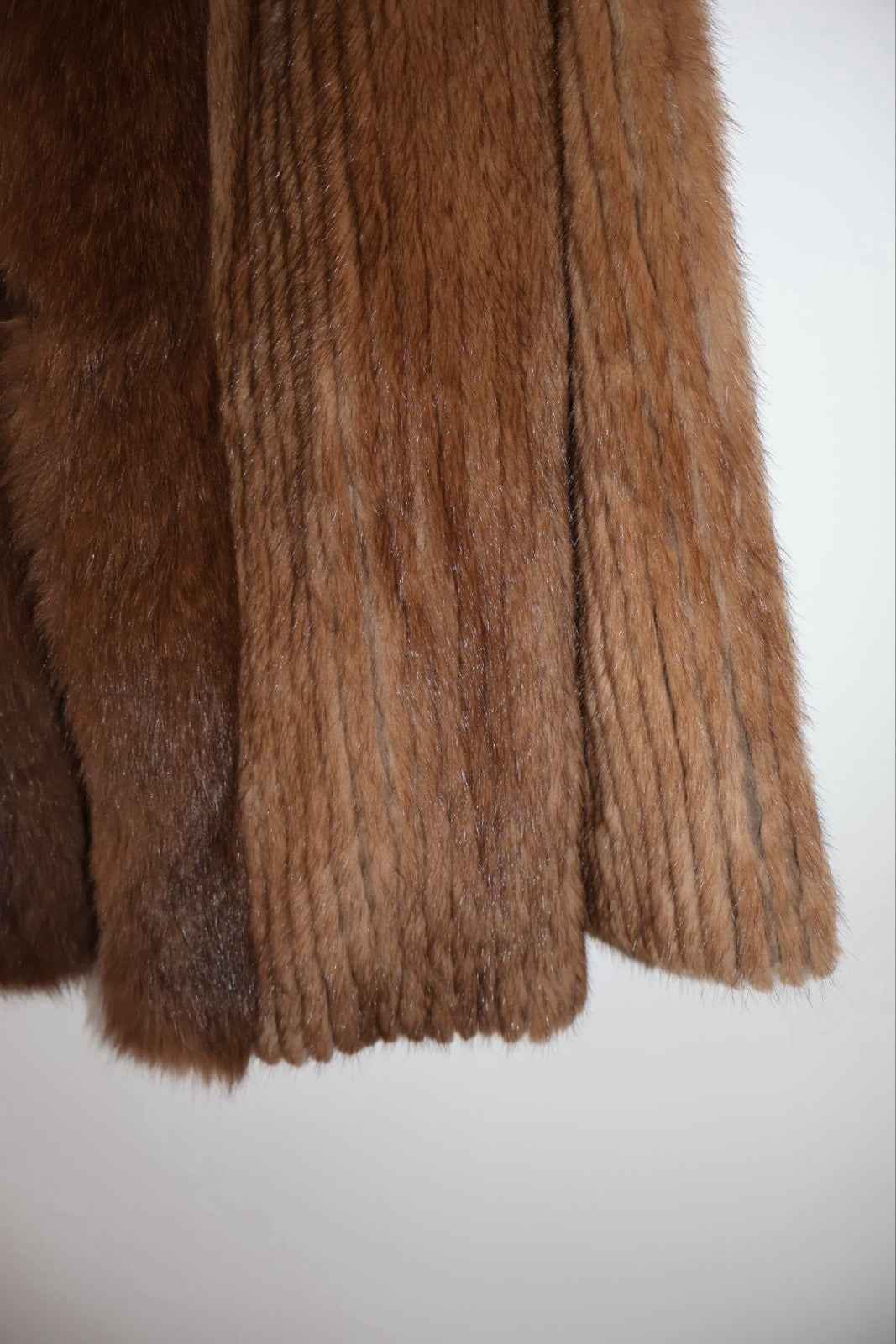 STUNNING Avanti Saga Mink And Fox Fur Vintage Coat Real Fur, Fits 8-14UK