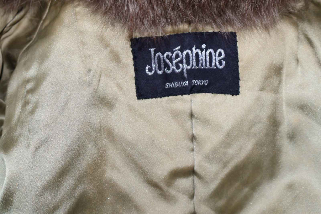 Vintage Josephine Chocolate Fox Fur Coat, Size Small 6-10UK