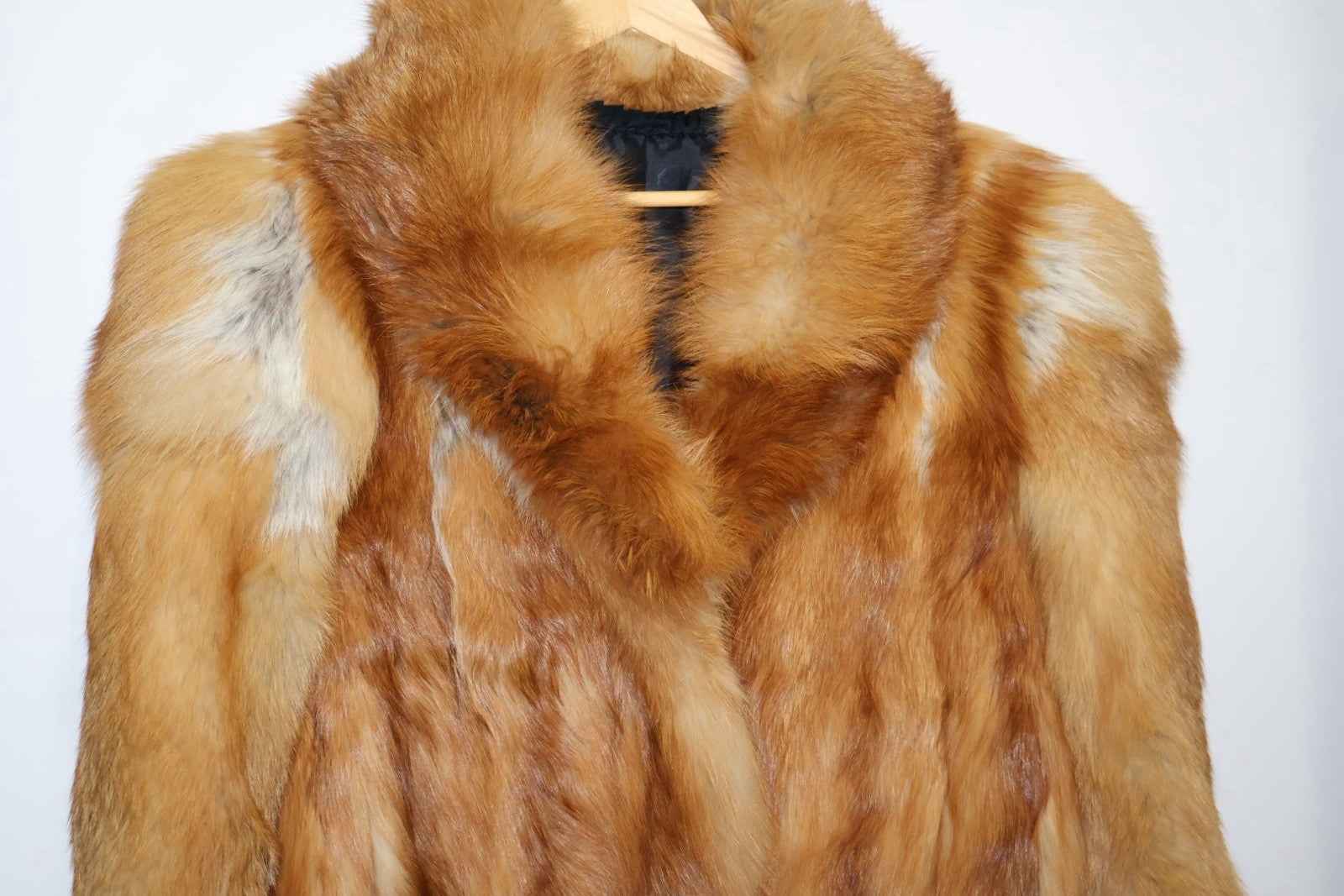 UNIQUE And FABULOUS Full Length Vintage Red Fox Fur Coat Real Fur Size Medium 87