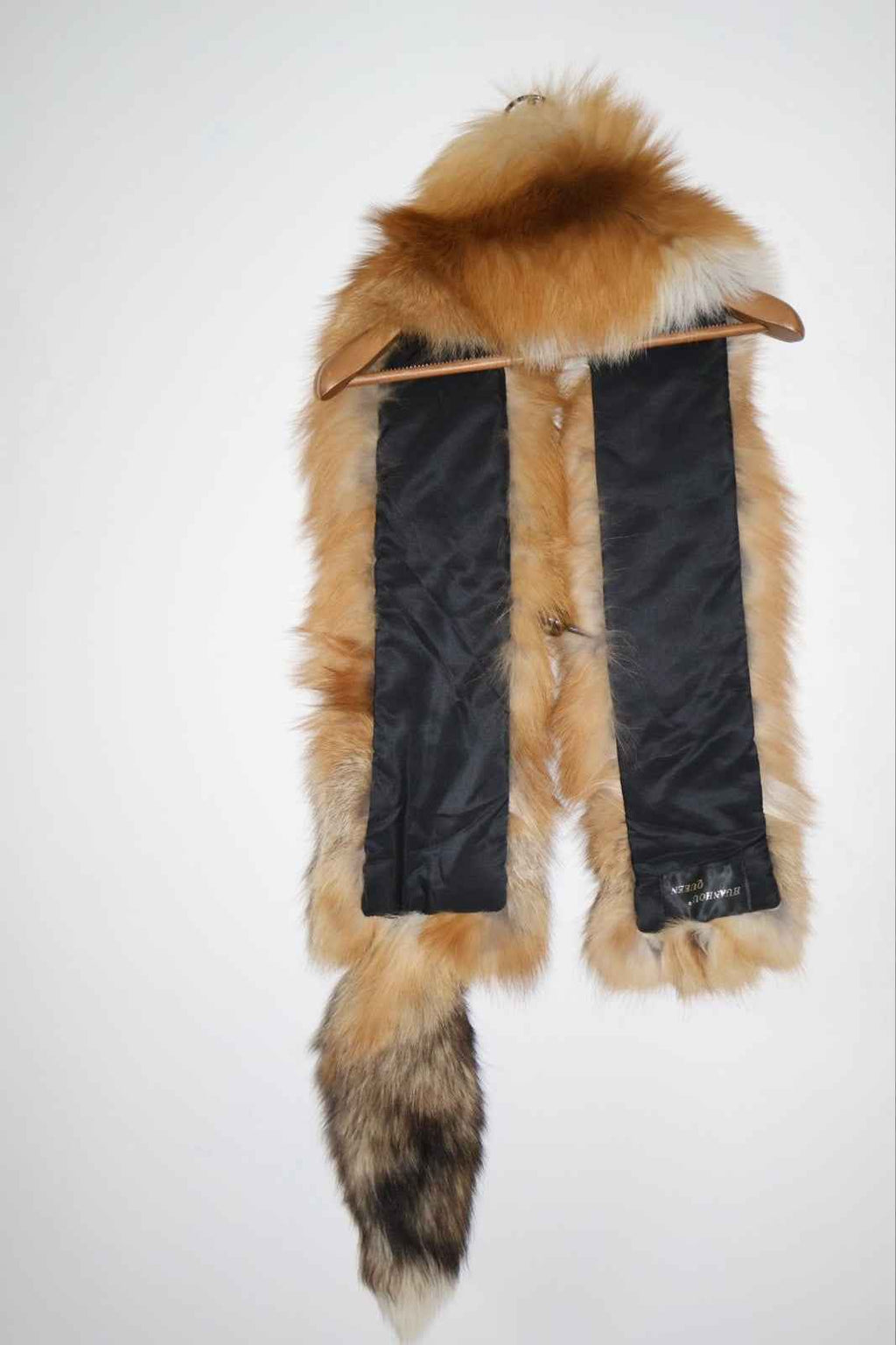 Incredible Red Fox Boa, Optional Matching Hat Real Fur Scarf Shawl