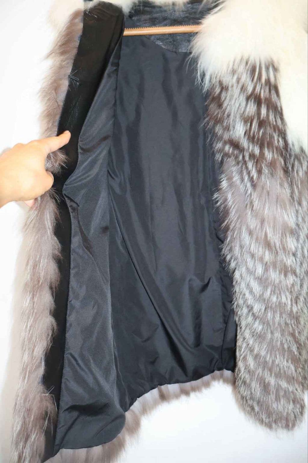 Pre owned Fox Fur Gilet Stunning Silver Fox Excellent UK6-8 S