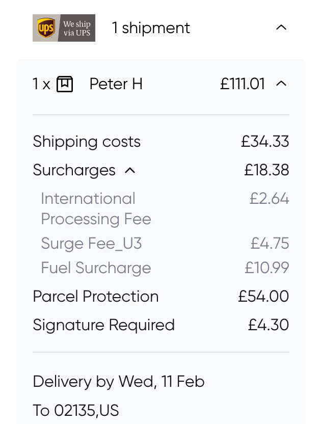 Shipping Fees